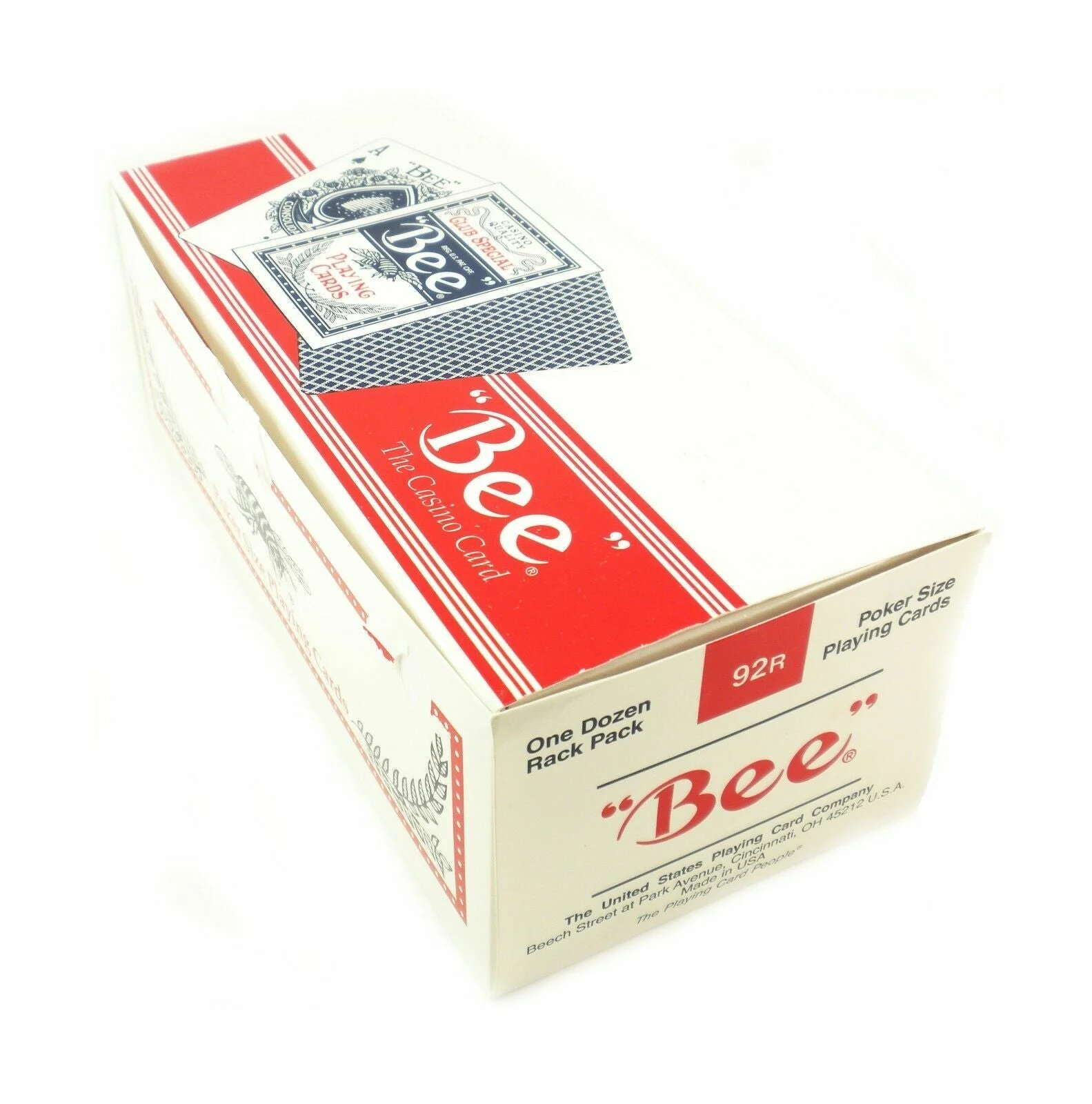 Bee Standard Index – Brick (12 Decks, Poker Size, Red & Blue Mix) – Casino Quality