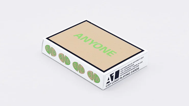 Beige/Green Cap Logo