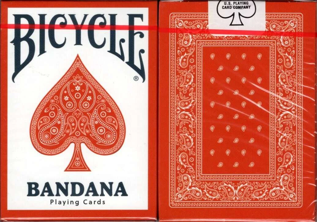 Bicycle Bandana Stripper Playing Cards - Sun Bleached Crimson