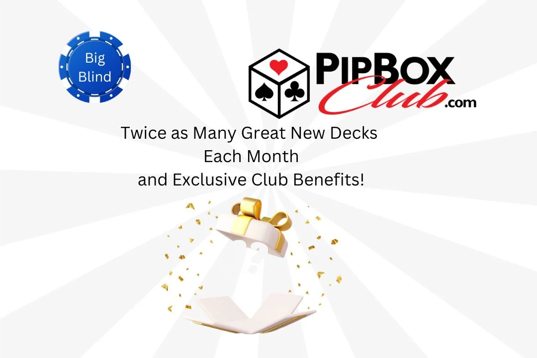 Big Blind Pip Box Playing Card Subscription - A Double Set of the 3 Small Blind Decks