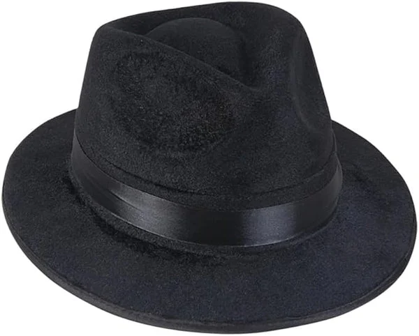 Black Fedora Hat, 1 Per Order