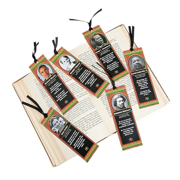 Black History Month Bkmark Asst - 24 Pieces - Educational and Learning Activities for Kids