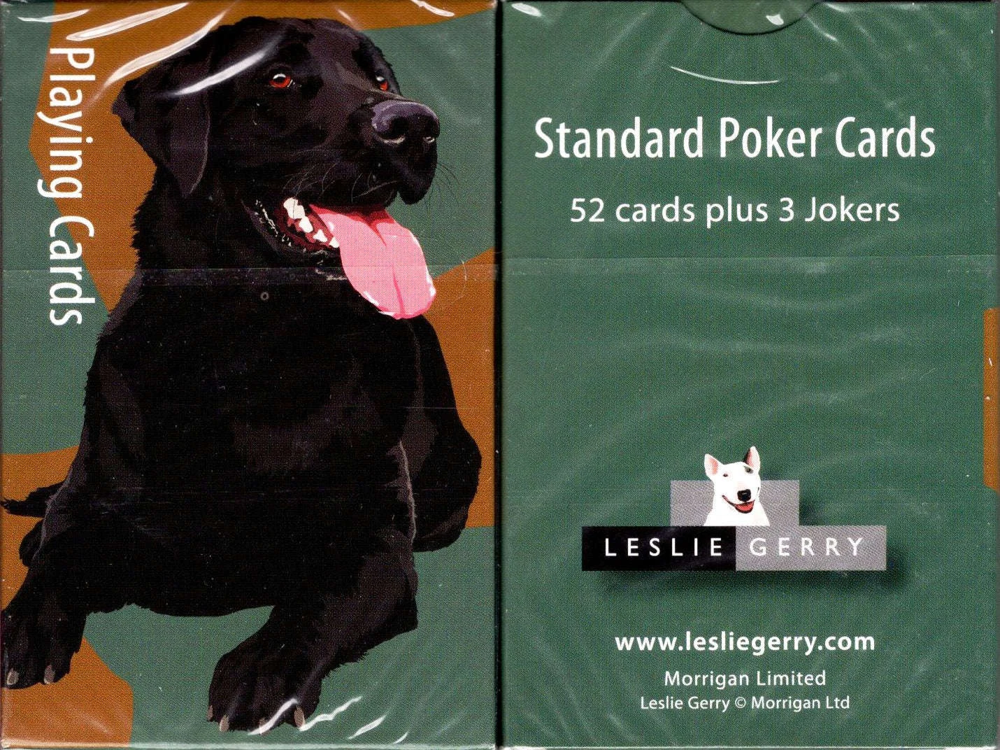 Black Labrador Dog Playing Cards