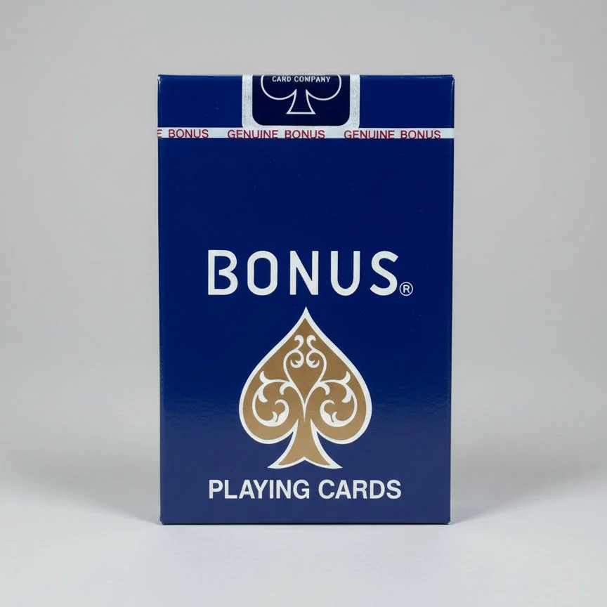 Bonus Brand Playing Cards - Blue Deck with Air Cushion Finish