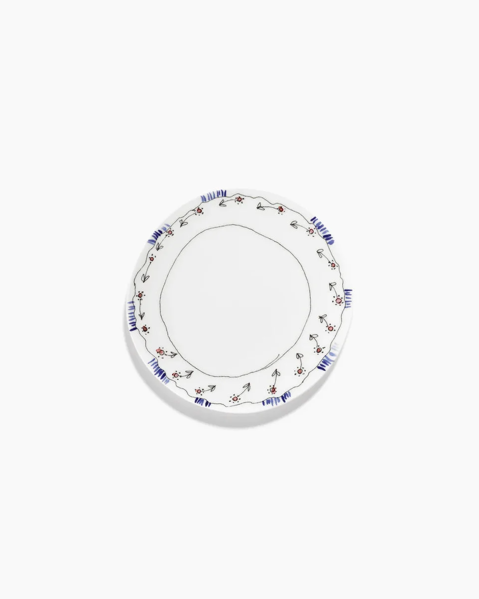 Breakfast plate Anemone milk Midnight Flowers