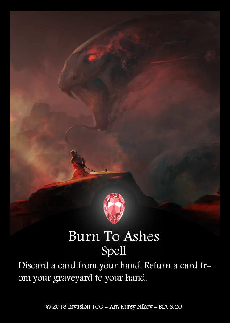 Burn To Ashes (Foil)