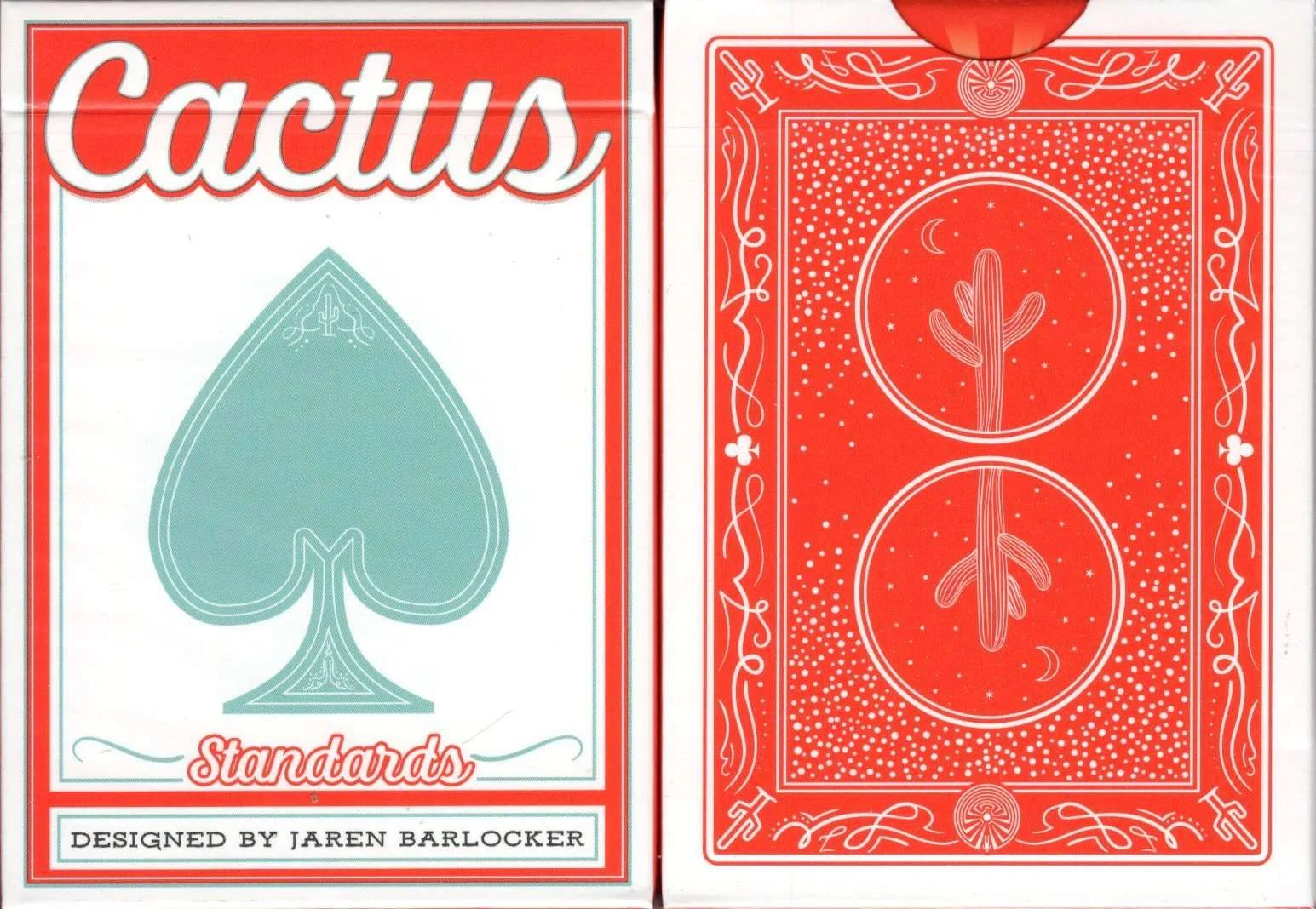 Cactus Standards Red Playing Cards USPCC