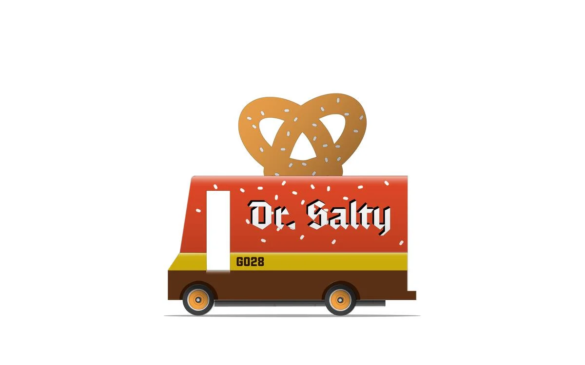 Candylab Dr. Salty Pretzel Wooden Van