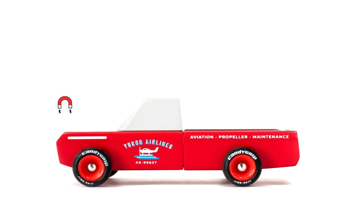 Candylab Longhorn Wooden Red Truck