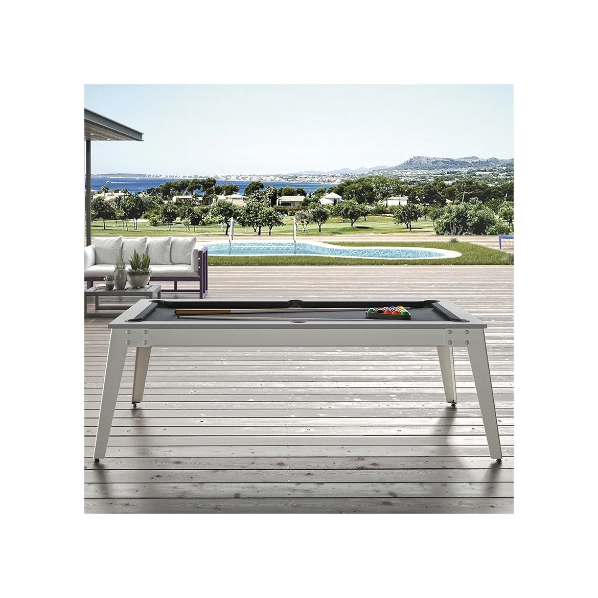 Caribe Outdoor Pool Table/ Ping Pong Table
