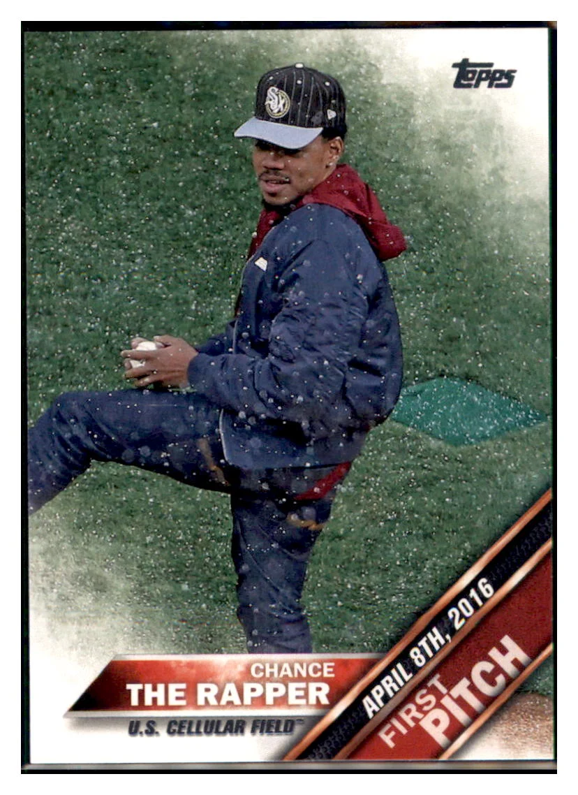 Chance the Rapper 2016 Topps Update Chicago White Sox #FP-7 Baseball Card MATV4