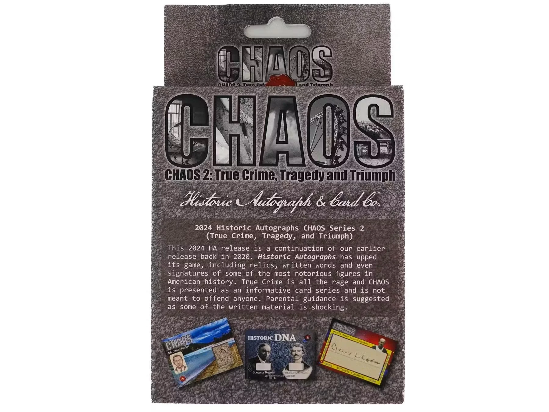 Chaos Series 2 Trading Cards Hobby Box (Historic Autographs 2024)