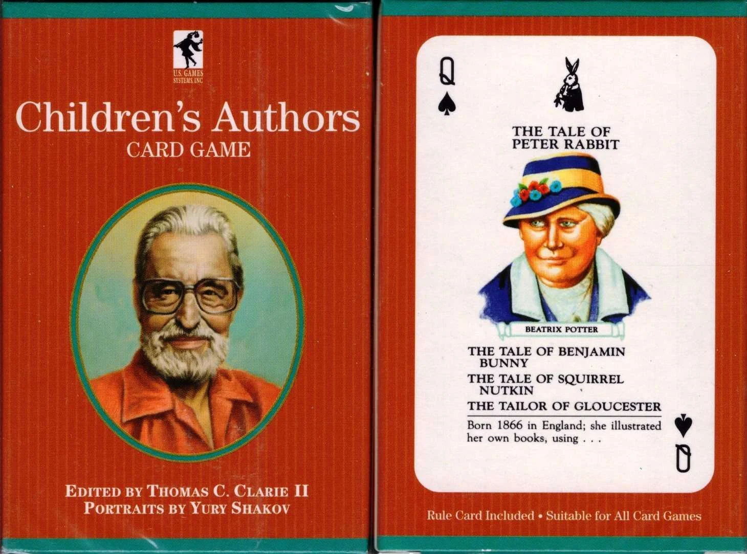 Children's Authors Playing Cards USGS