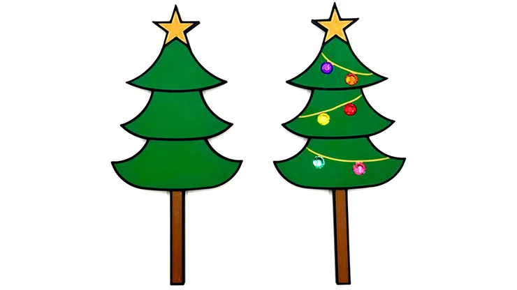 Christmas Tree Paddle Set by HP Creations & Ed Alonzo