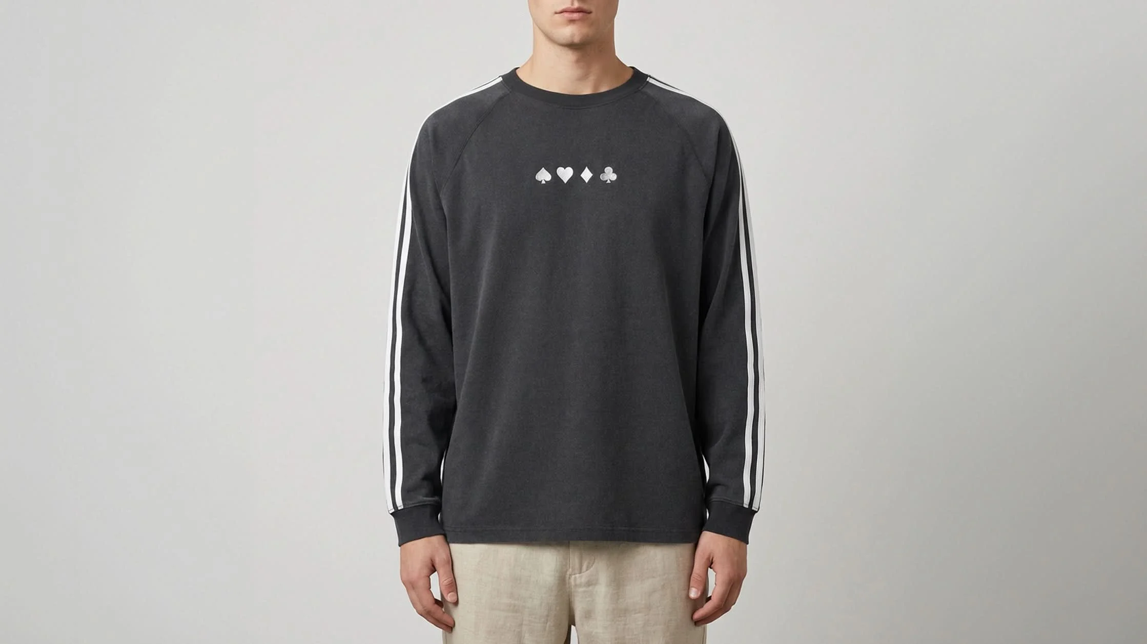 'CHSD' Snow Washed Tape Sweatshirt