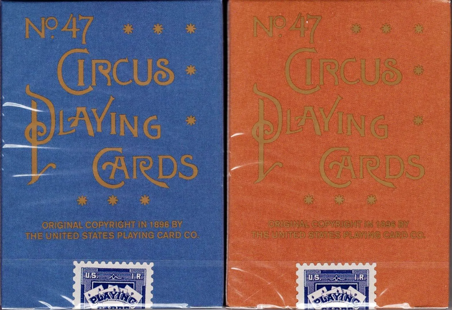 Circus Reproduction Gilded Playing Cards USPCC
