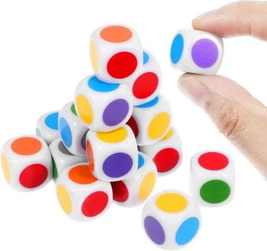 Color Spot Dice - Pack of 18