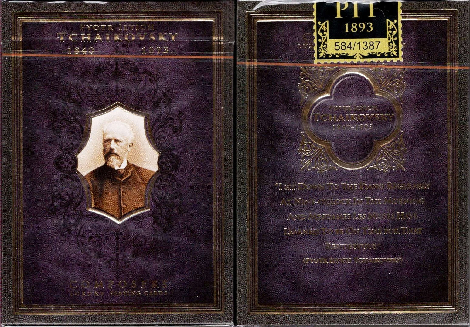 Composers Tchaikovsky Playing Cards NPCC