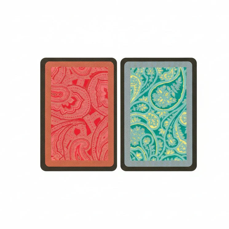 Congress Paisley 2-Deck Set (Bridge Size, Traditional Index)
