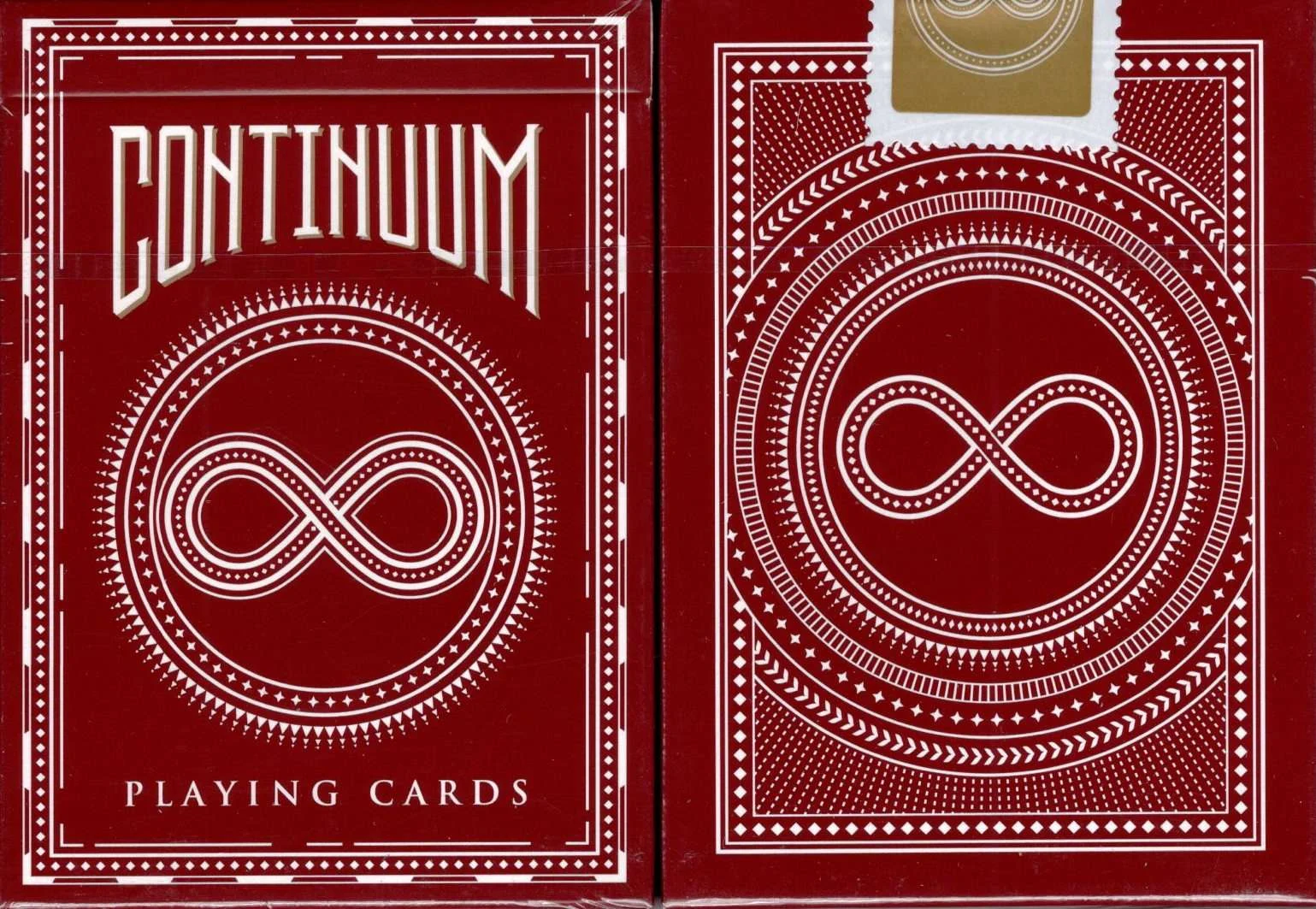 Continuum Burgundy Playing Cards