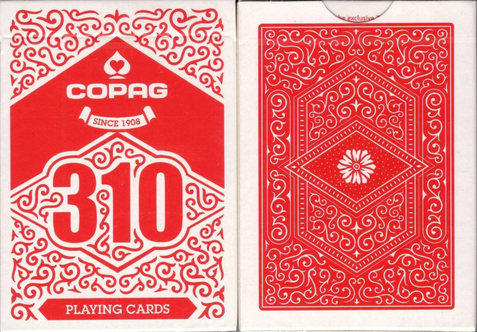 COPAG 310 SlimLine Red Playing Cards Cartamundi