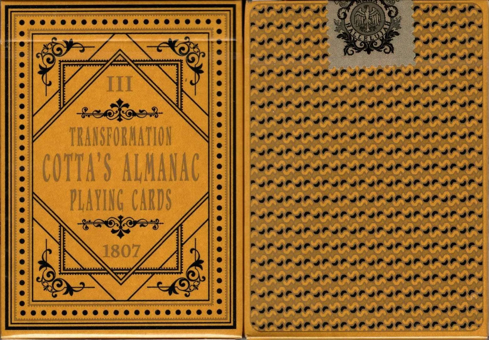 Cotta's Almanac #3 Reproduction Playing Cards USPCC