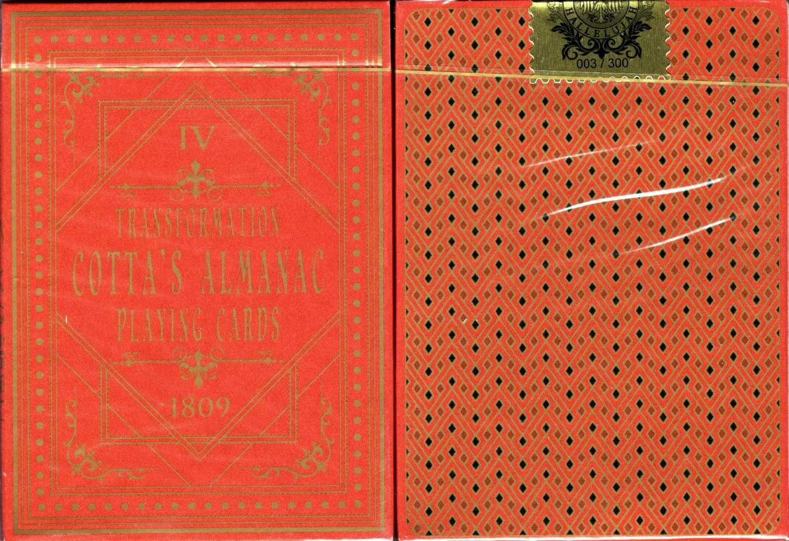 Cotta's Almanac #4 Gilded Playing Cards USPCC