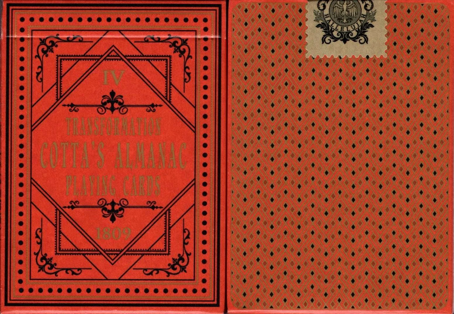 Cotta's Almanac #4 Reproduction Playing Cards USPCC