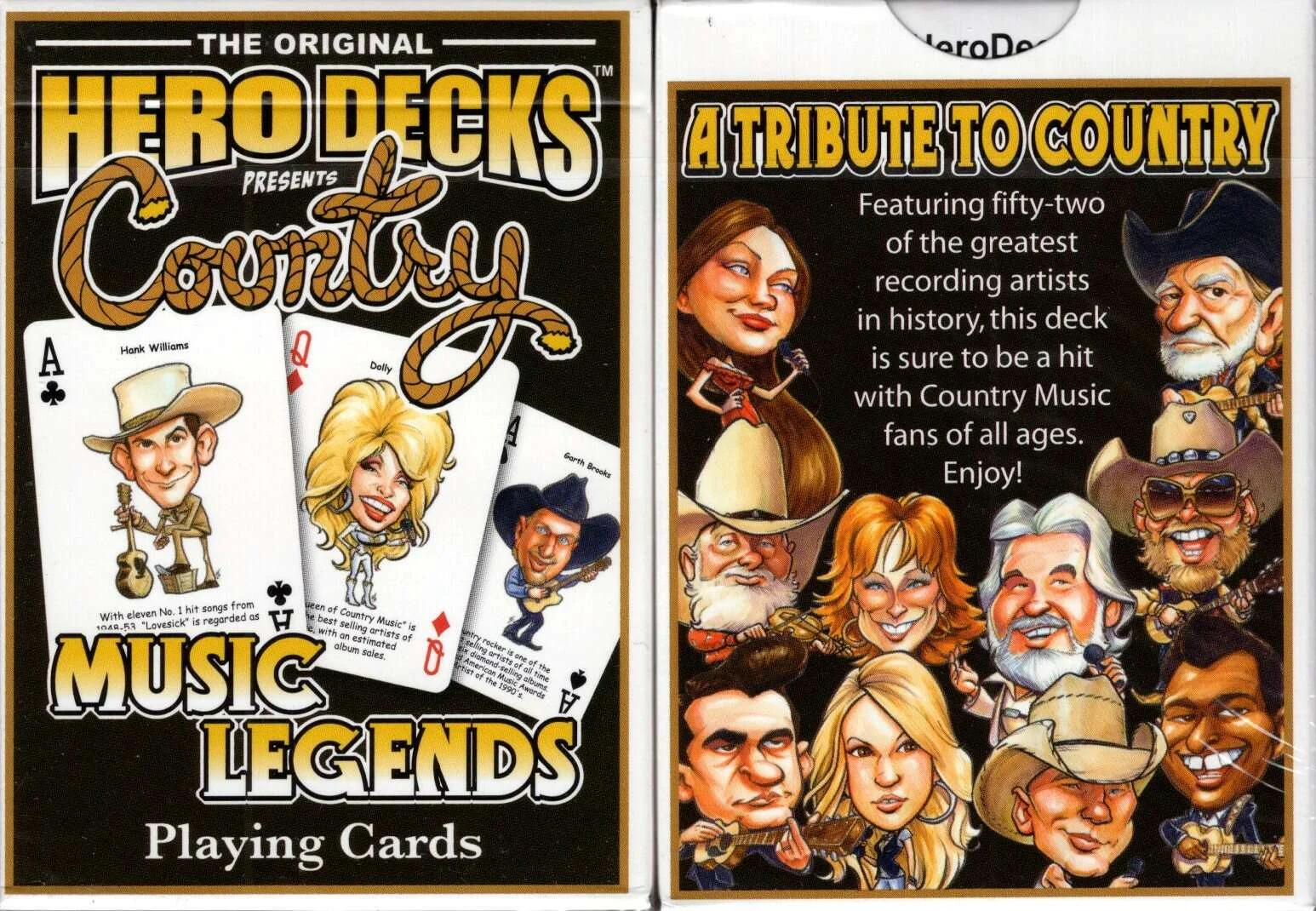 Country Music Legends Playing Cards