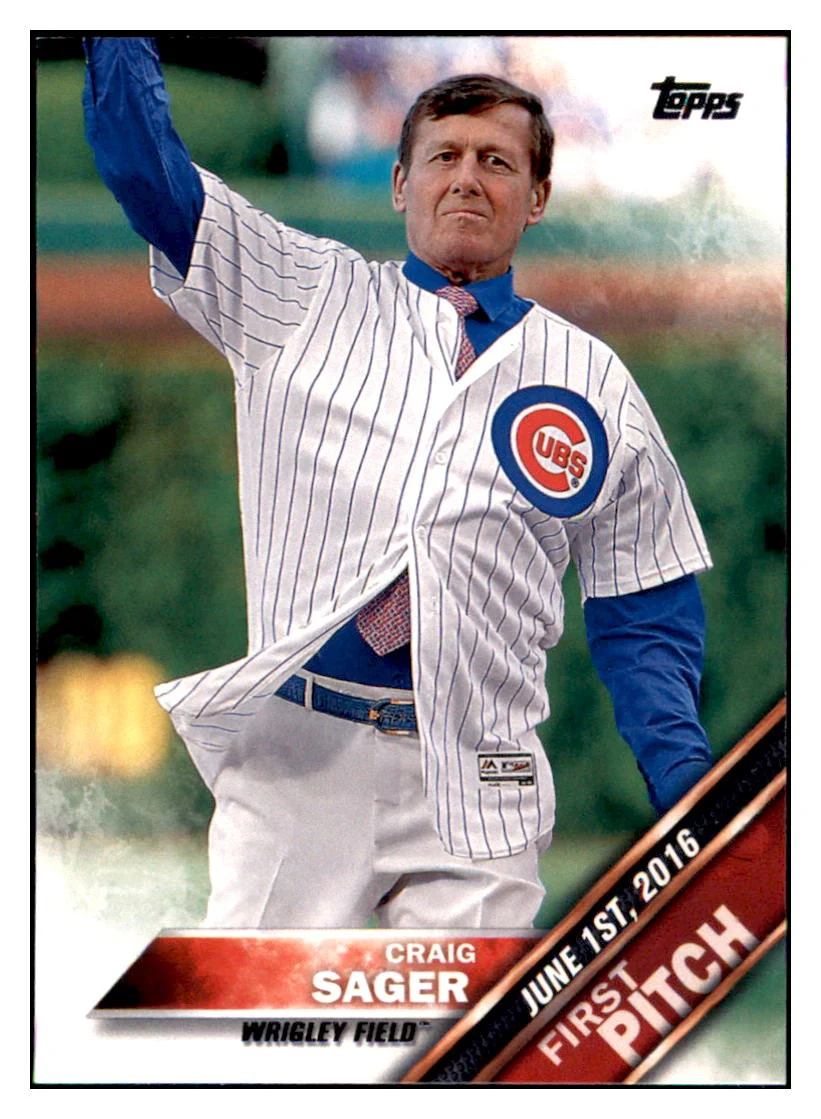 Craig Sager 2016 Topps Update Chicago Cubs #FP-9 Baseball Card MATV4_1a