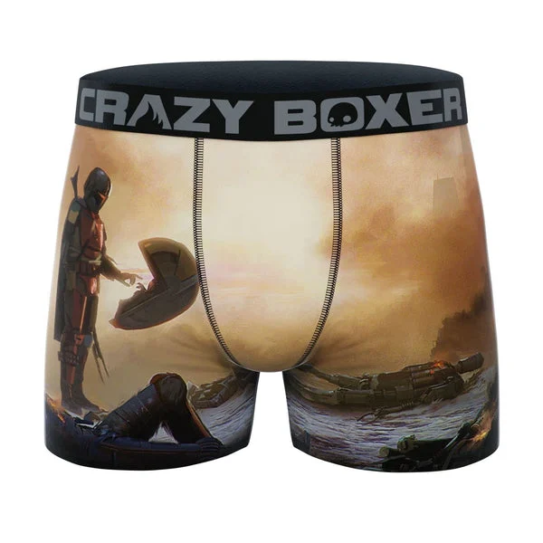 CRAZYBOXER Men's Underwear The Mandalorian Soft Non-slip waistband Boxer Brief Distortion-free