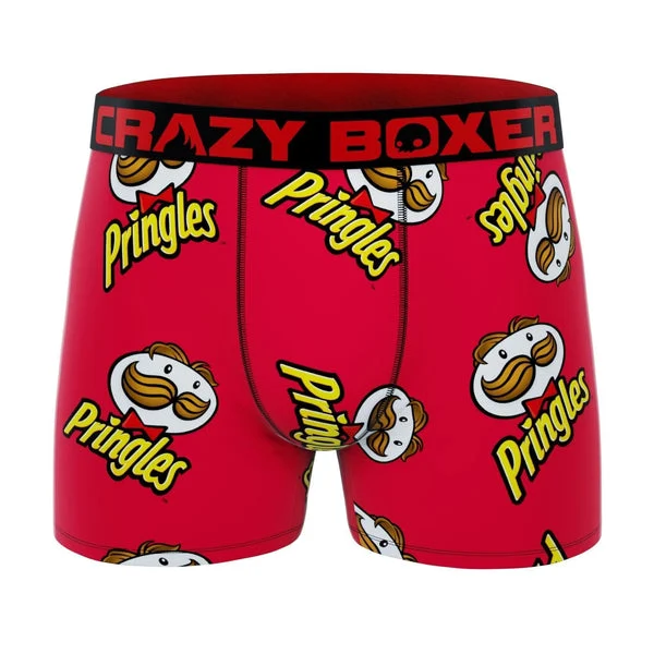 CRAZYBOXER Men's Underwear Pringles Soft Stretch Boxer Brief Lightweight