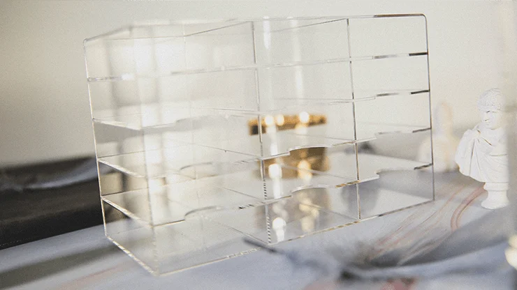 Crystal Playing Cards Cabinet Display