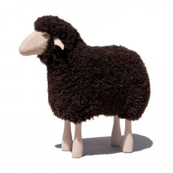 Curly Brown Decorative Lamb Beechwood