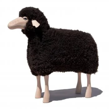 Curly Brown Sheep Decor Available in 2 Sizes