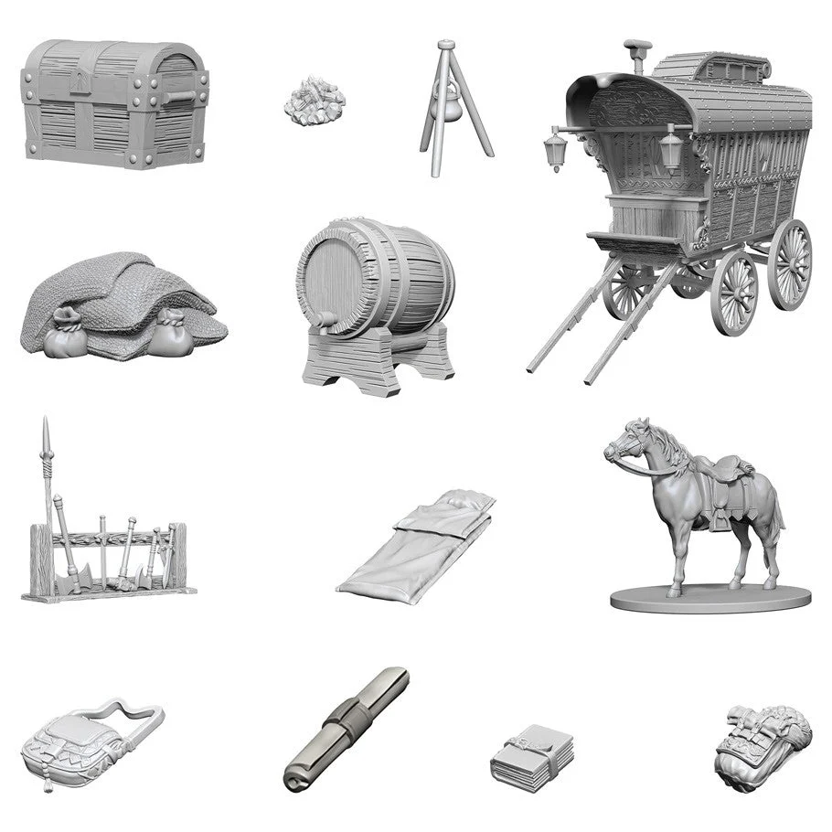 D&D Nolzur's Miniatures: Adventurer's Campsite