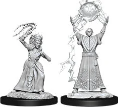 D&D Nolzur’s Miniatures: Drow Mage & Drow Priestess