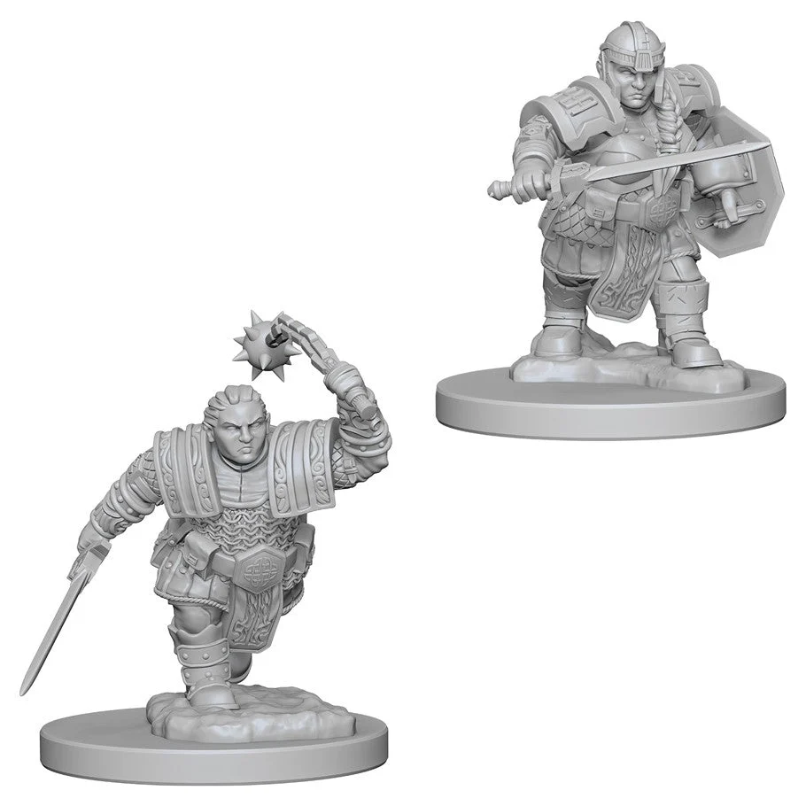 D&D Nolzur's Miniatures:Dwarf Female Fighter