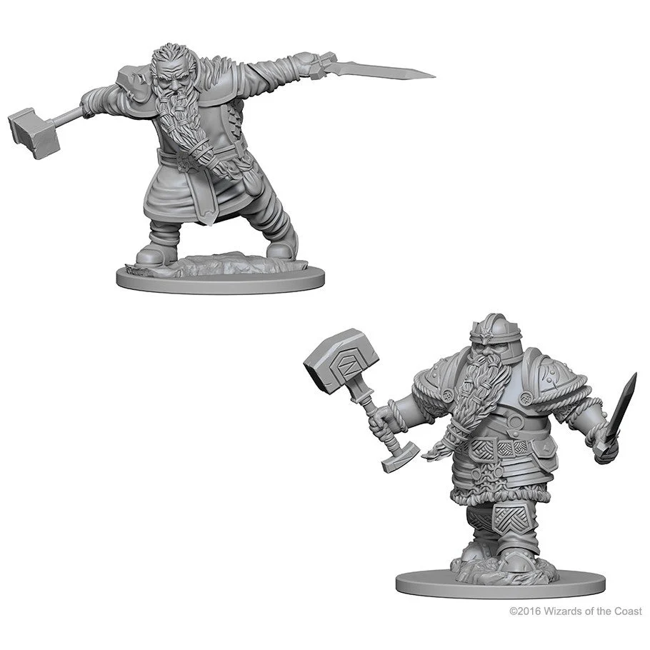 D&D Nolzur's Miniatures:Dwarf Male Fighter