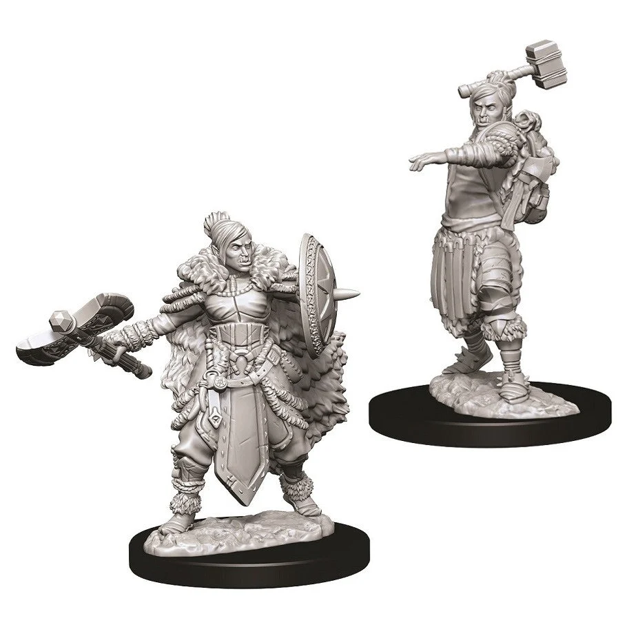 D&D Nolzur's Miniatures: Female Half Orc Barbarian