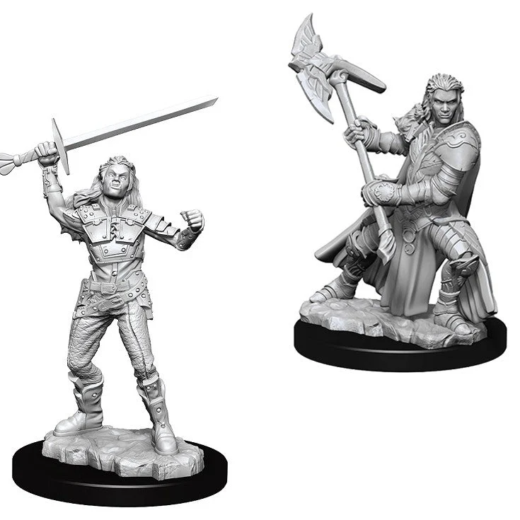 D&D Nolzur's Miniatures:Female Half-Orc Fighter
