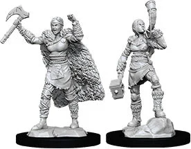 D&D Nolzur’s Miniatures: Female Human Barbarian