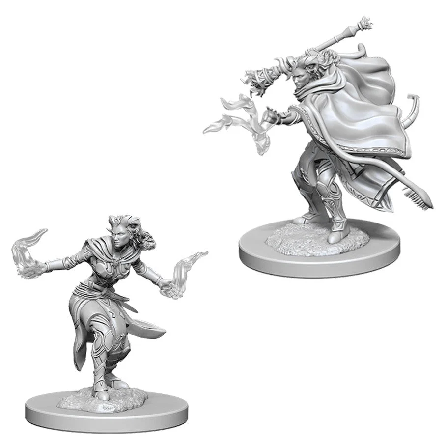 D&D Nolzur's Miniatures:Female Tiefling Warlock