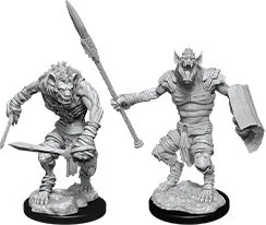 D&D Nolzur’s Miniatures: Gnoll & Gnoll Flesh Gnawer