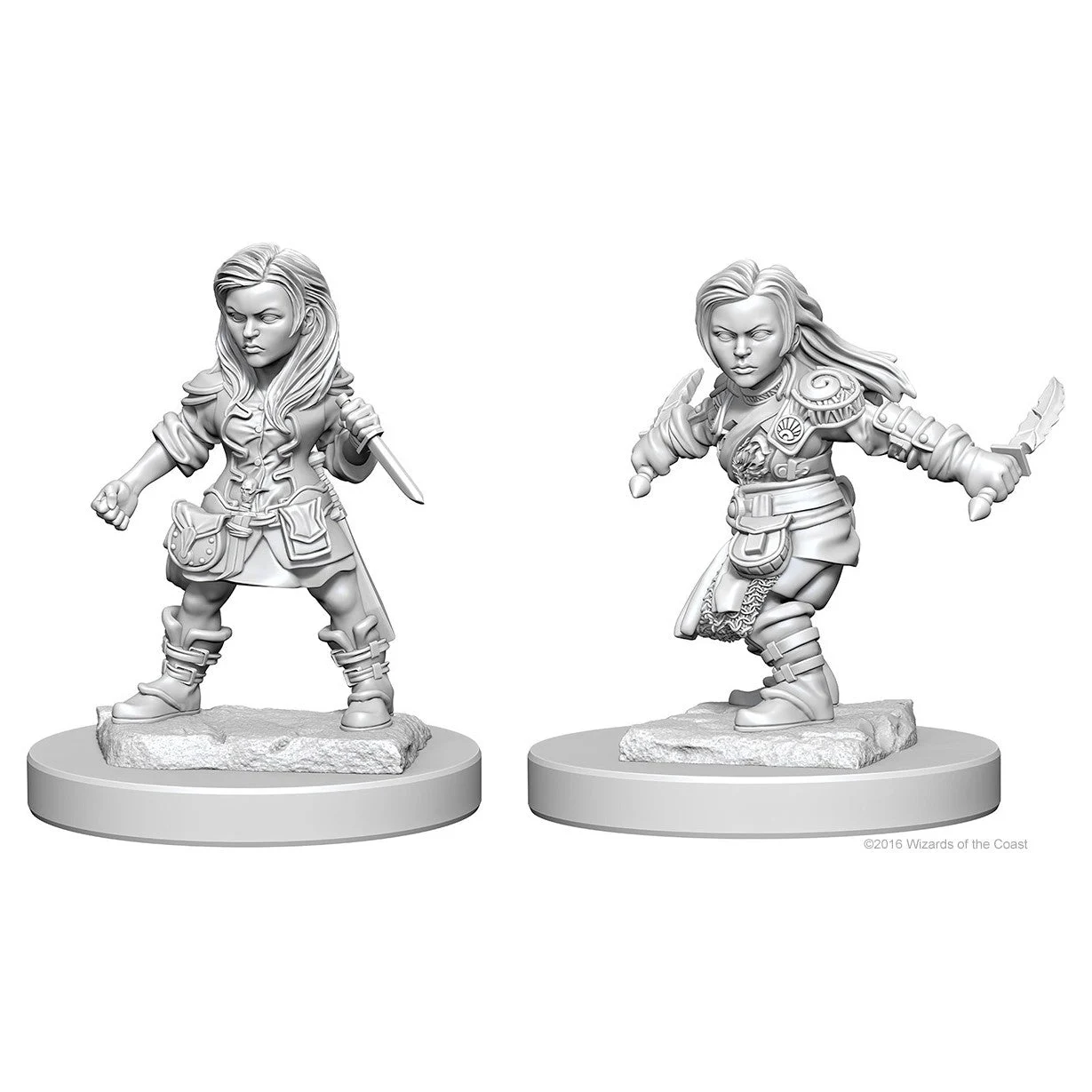 D&D Nolzur's Miniatures: Halfling Female Rogue