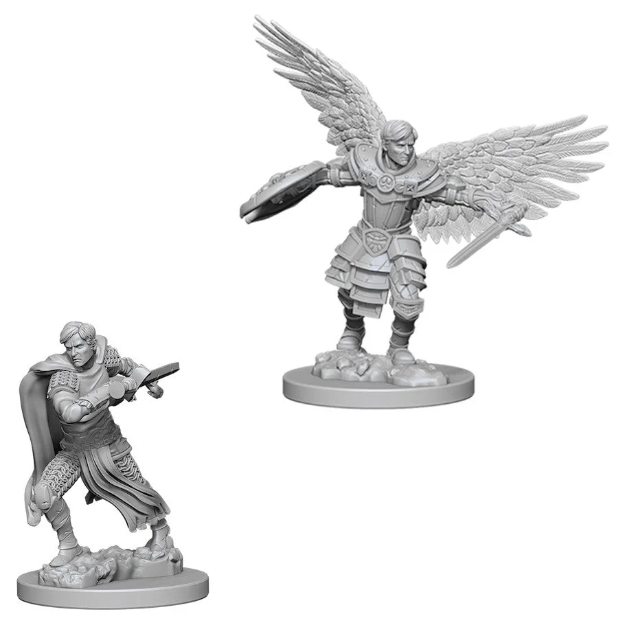 D&D Nolzur's Miniatures:Male Aasimar Fighter