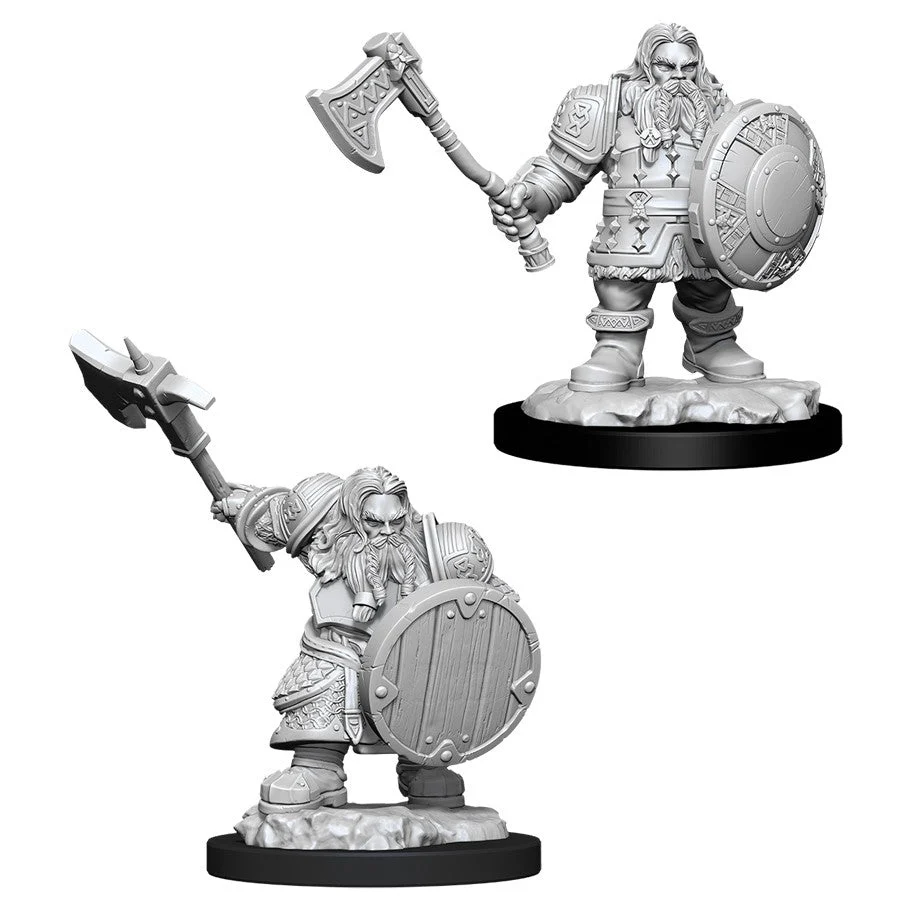 D&D Nolzur's Miniatures: Male Dwarf Fighter