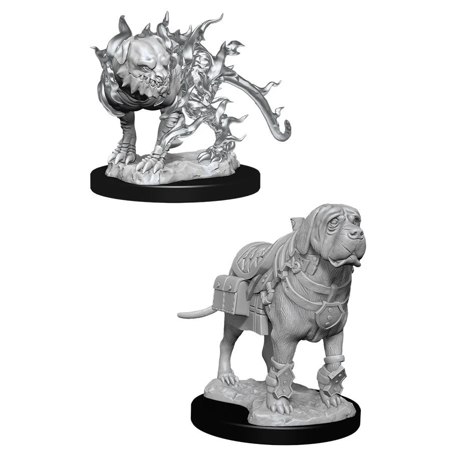 D&D Nolzur's Miniatures: Mastiff & Shadow Mastiff