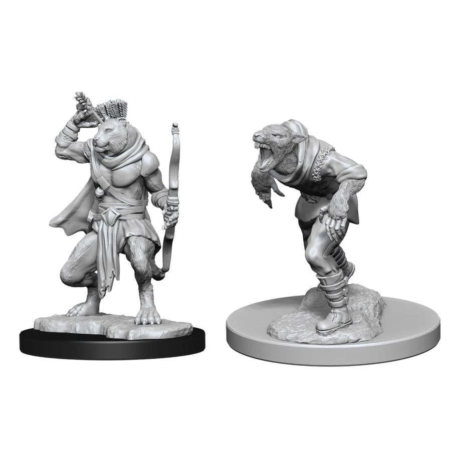 D&D Nolzur's Miniatures: Wererat & Weretiger