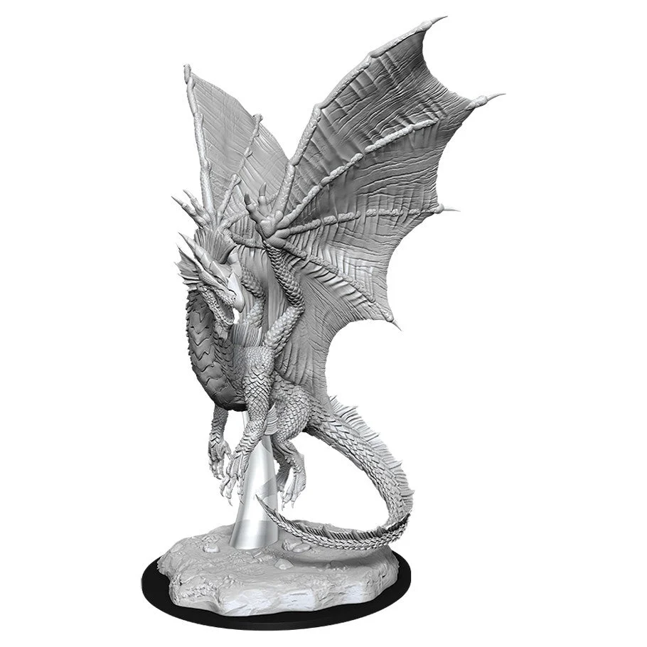 D&D Nolzur's Miniatures: Young Silver Dragon